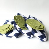 Clutch Set, Navy and Green