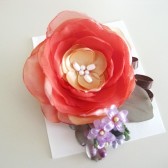 Dreamy Rose Flower Hair Clip Handmade - Garden Rose Bouquet