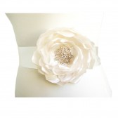 Ivory Bridal Dress Sash Belt - Ivory Bridal Sash 
