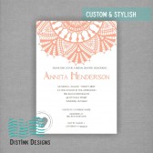 Vintage Lace Bridal Shower Invitation