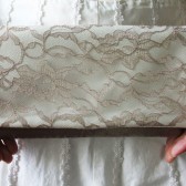 Latte Lace Clutch