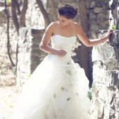 Aspen Leaf Wedding Gown