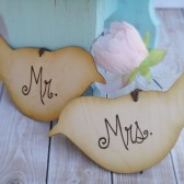 Love Bird Chair Signs