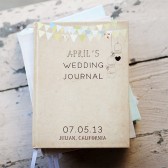 Keepsake Wedding Journal with customized cover