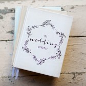 Keepsake Wedding Journal with customized cover