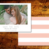 Modern Striped Save the Date