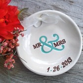 Mr & Mrs Custom Ring Bearer Bowl