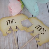 Mr and Mrs Bear Cake Toppers