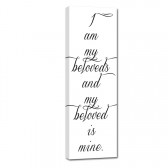 Romantic Lyrics On Canvas Wedding Sign