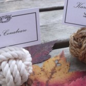 Nautical Wedding - 20 Nautical Rope Table Number Holders - Set of 20 little wedding knots - great for that beach wedding