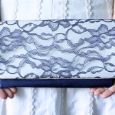 blue bridesmaid clutch