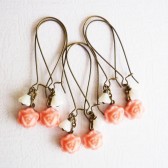 Pink Bridesmaid Earrings
