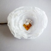 White & Yellow Hair Pin