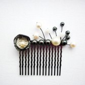 Balck and White Wedding Comb