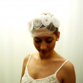White & Amber Head Piece