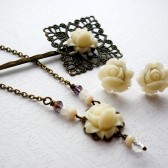 Dreamy White Floral Hair Pin