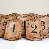 Elegant Table Number Cards