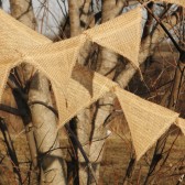 Burlap Flag Banner w/ Jute Twine
