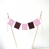 Heart  Paper Cake Topper