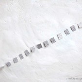 Glitter Garland Silver Paper Squares