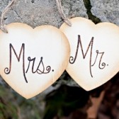 Mr and Mrs Chair Signs