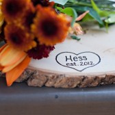 Est. Wood Slice Centerpieces