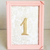 Peach Table Number