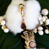 Rustic Cotton boutonniere
