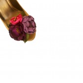 Purple Spring Wedding Bouquet Shoe Clips