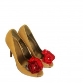 Red Wedding Shoes Bouquets