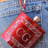 Groomsmen Gifts, Red Oak Flask