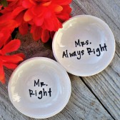 Mr Right-Mrs Always Right Ring Bowl Set