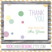 Personalized Thank You Card From the Future Mrs Set of Cards