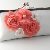 Guava wedding clutch 