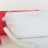 Guava and White Clutch 