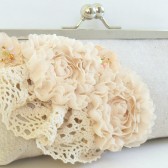Blush bridal clutch 