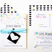 Neon Heart Wedding Invitations