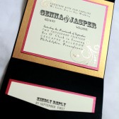 Moulin Rouge Pocketfold Invitation Set