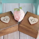 Set of Monogram Ring Boxes