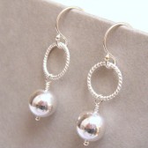 Newbury Silver Bridal Earrings