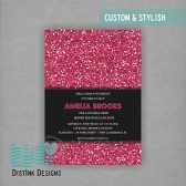 Glitter Bachelorette or Bridal Shower Invitation