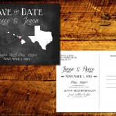 State Love Chalkboard Save the Date