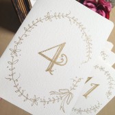 Gold Table Numbers