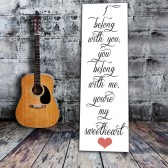 Romantic Lyrics On Canvas Wall Art