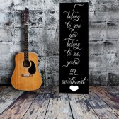 Romantic Lyrics On Canvas Wall Art