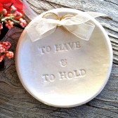 To Have & To Hold Ring Bearer Bowl