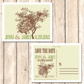 Rustic Save the Date Postcard