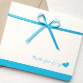 Turquoise Wedding Thank You Card