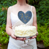 Rustic Custom Wedding Cake Topper