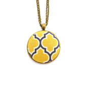 Yellow & Grey Statement Necklace